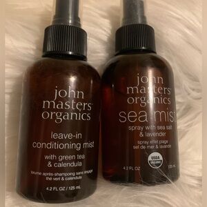 JOHN MASTERS Organics 4.2 sea mist spray  AND 4.2 Oz leave in conditioning mist